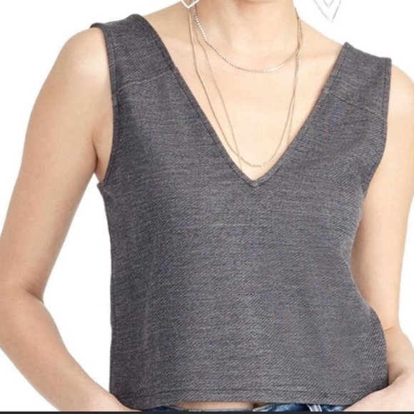 NWT Rachel Rachel Roy Cropped indigo denim tank Size Medium - Picture 2 of 8